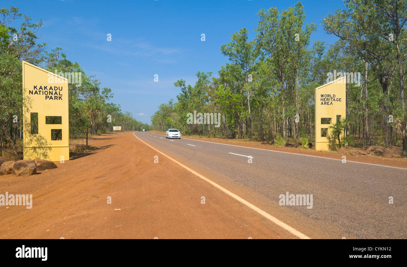 Entrance of Kakadu National Park, Northern Territory, Australia Stock Photo