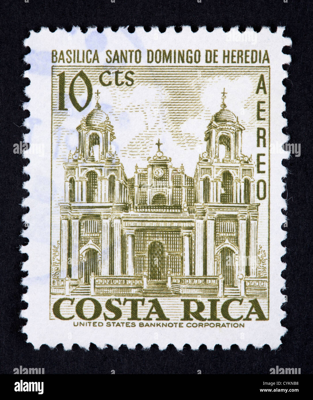 Costa Rican postage stamp Stock Photo