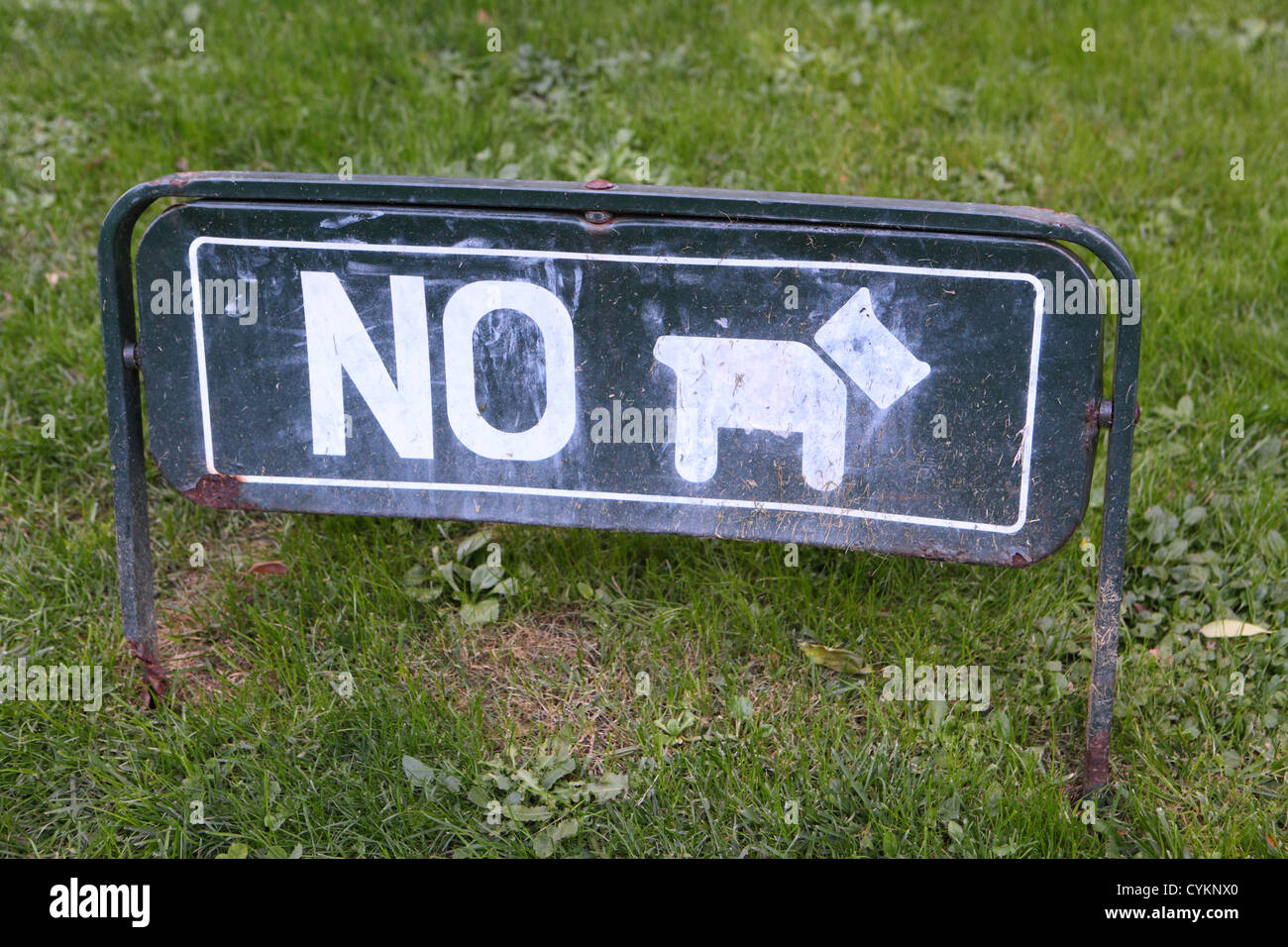 No Dogs sign, Madrid, Spain Stock Photo