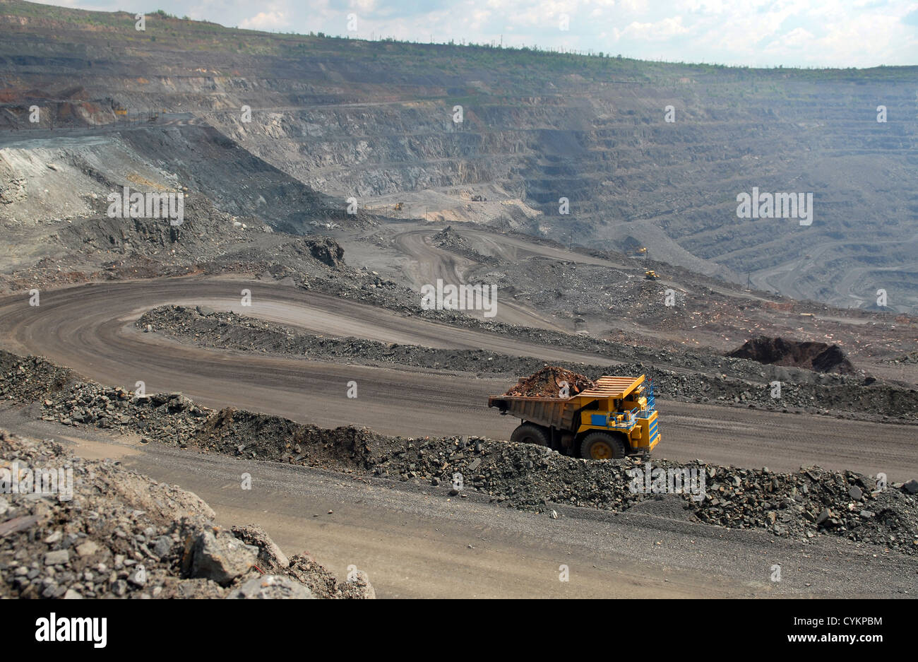 opencast mine of iron ore Stock Photo Alamy