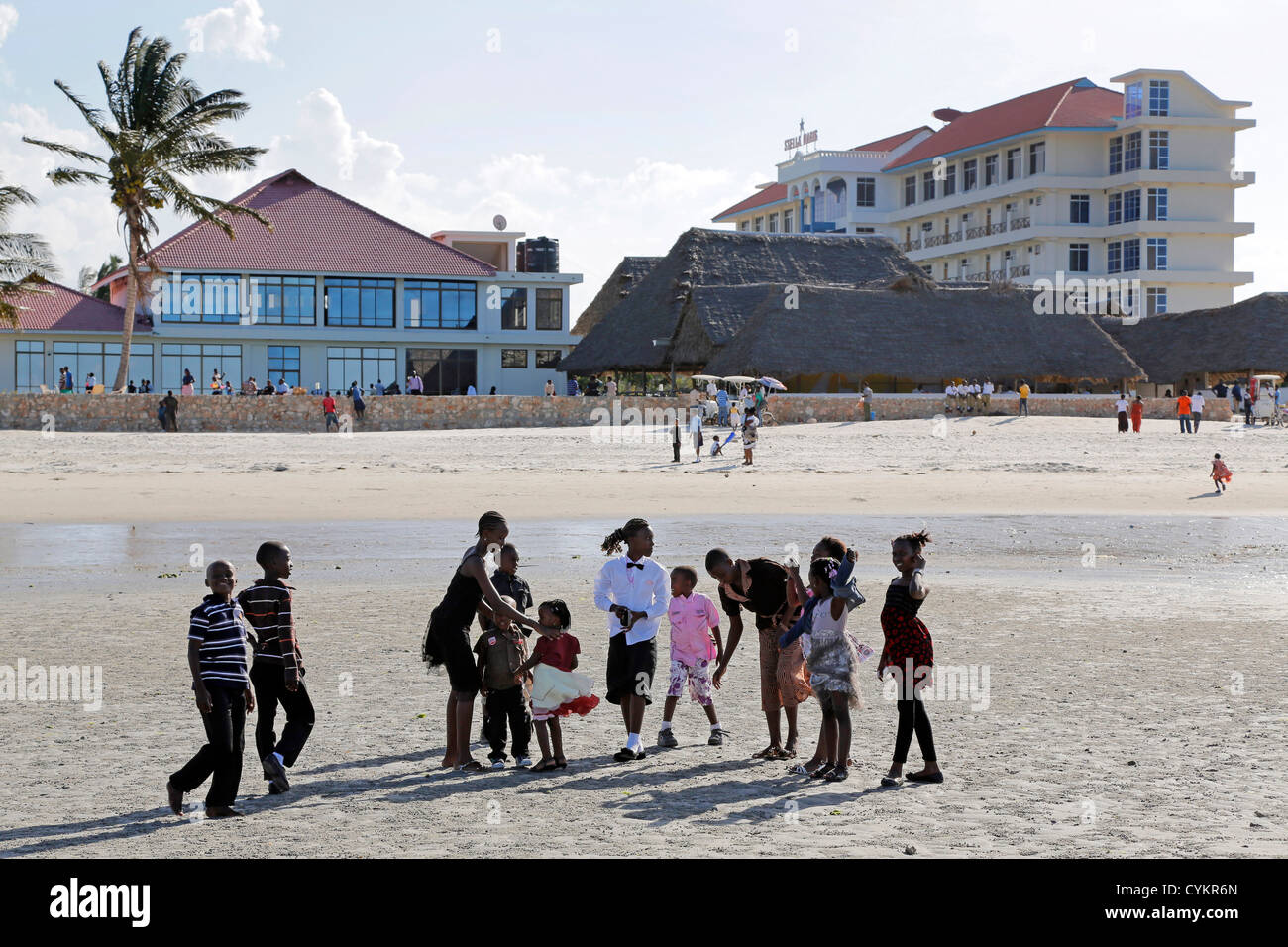 Beach of Stella Maris Hostel in Bagamoyo, Tanzania Stock Photo Alamy