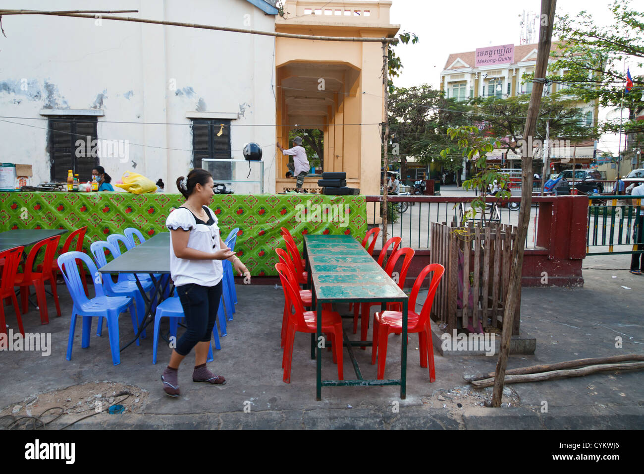 Street Restaurant in Siem Reap, Cambodia Stock Photo Alamy