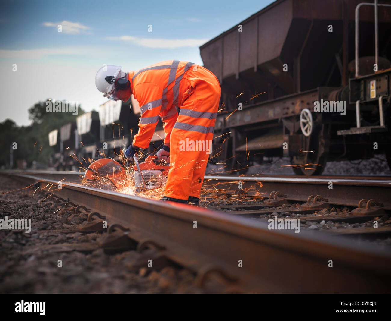Railroad Track Equipment High Resolution Stock Photography and Images