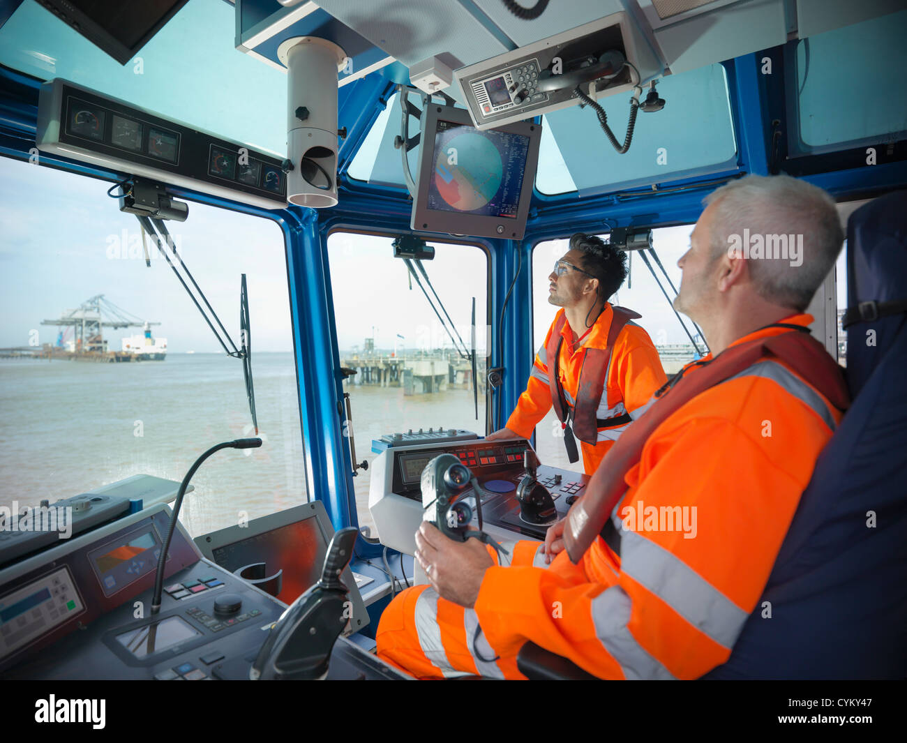 Ships Wheelhouse High Resolution Stock Photography and Images Alamy
