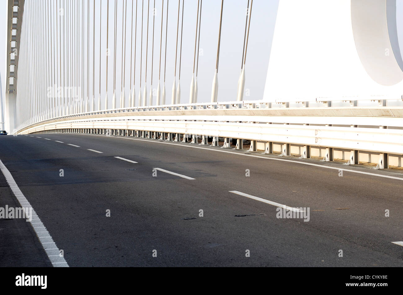 Santiago Calatrava bridge architecture Reggio Emilia Italy Stock Photo