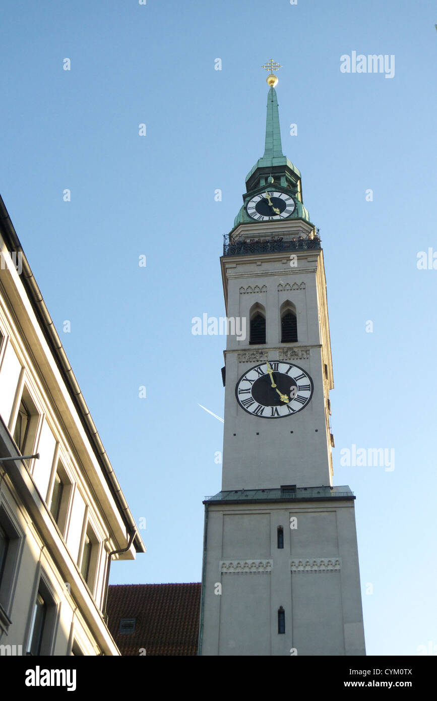 Marienplatz Munich Centre Stock Photo