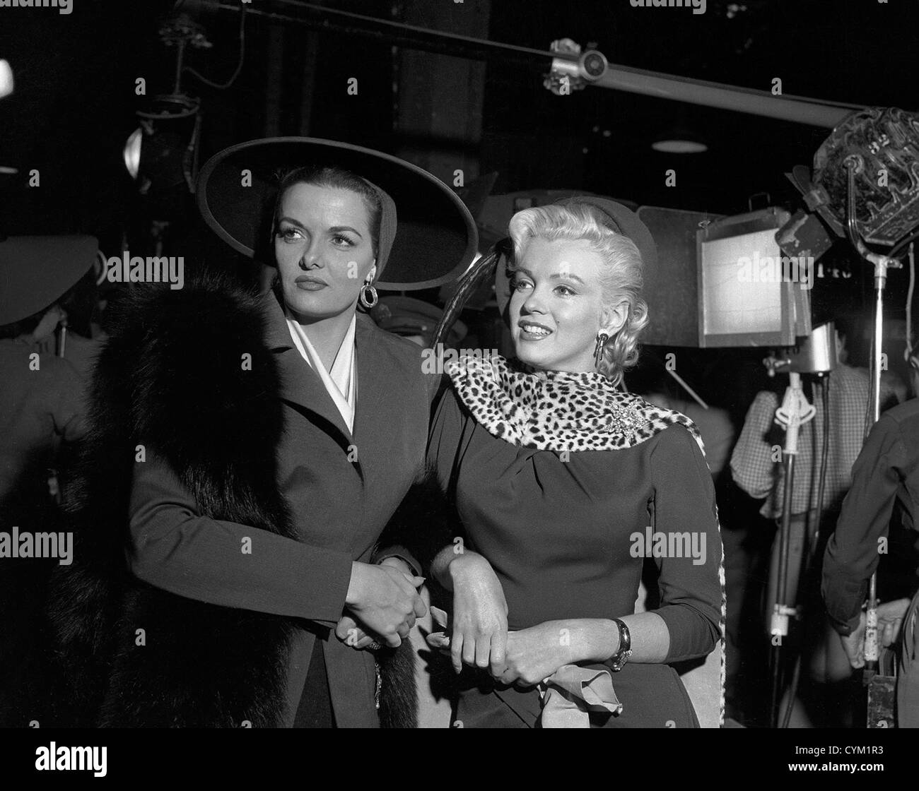 Marilyn Monroe; Jane Russel Gentlemen Prefer Blondes 1953 Director: Howard Hawks Stock Photo