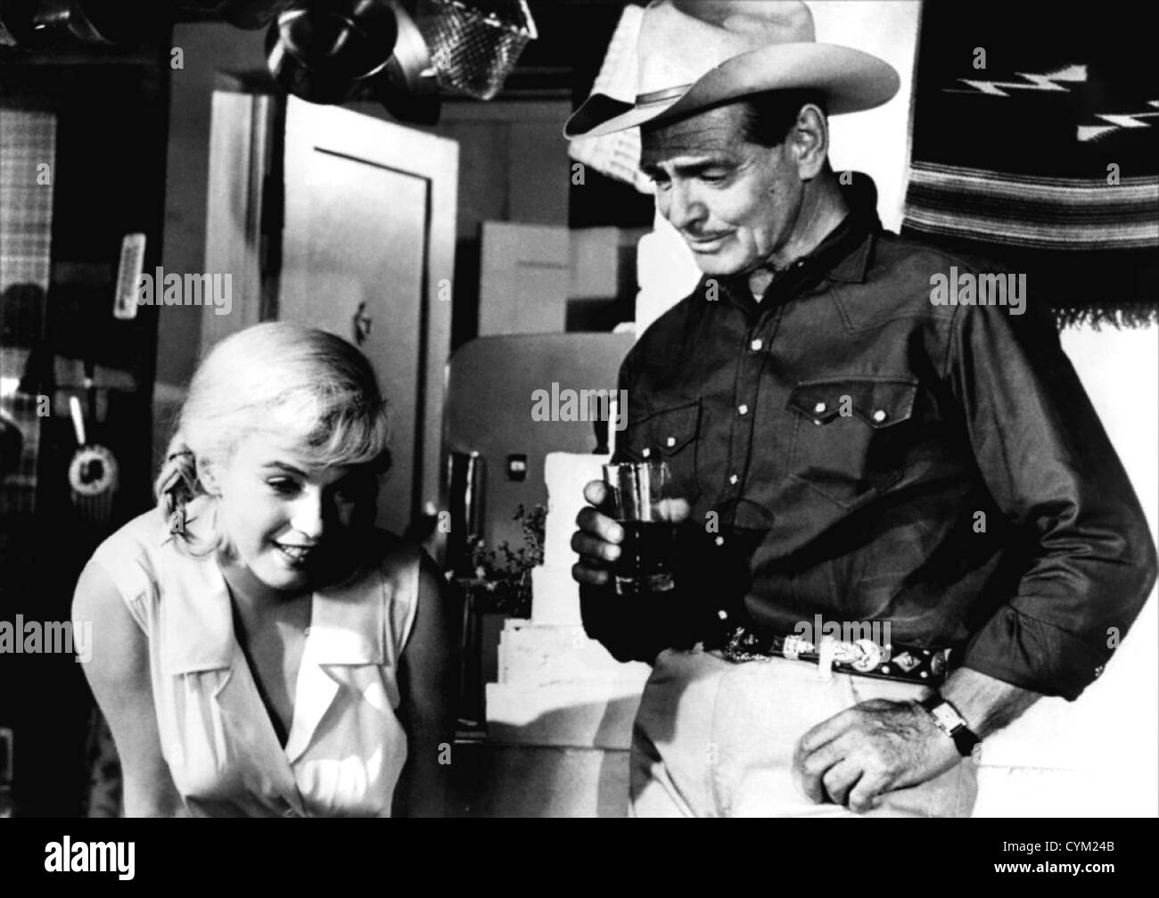 Marilyn Monroe; Clark Gable; The Misfits 1961 Director: John Huston  Stock Photo