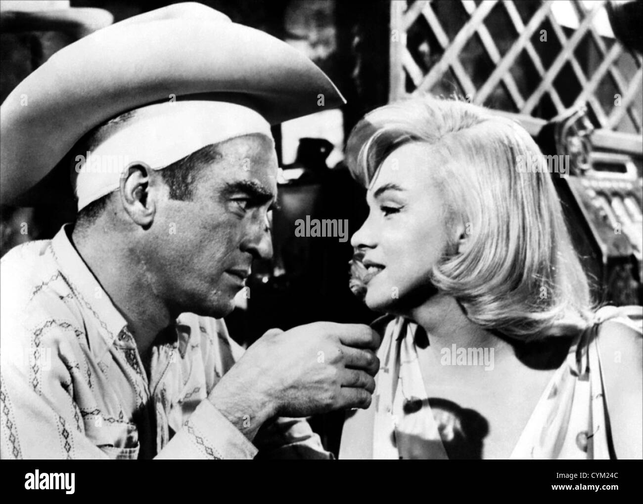 Marilyn Monroe; Montgomery Clift The Misfits 1961 Director: John Huston  Stock Photo
