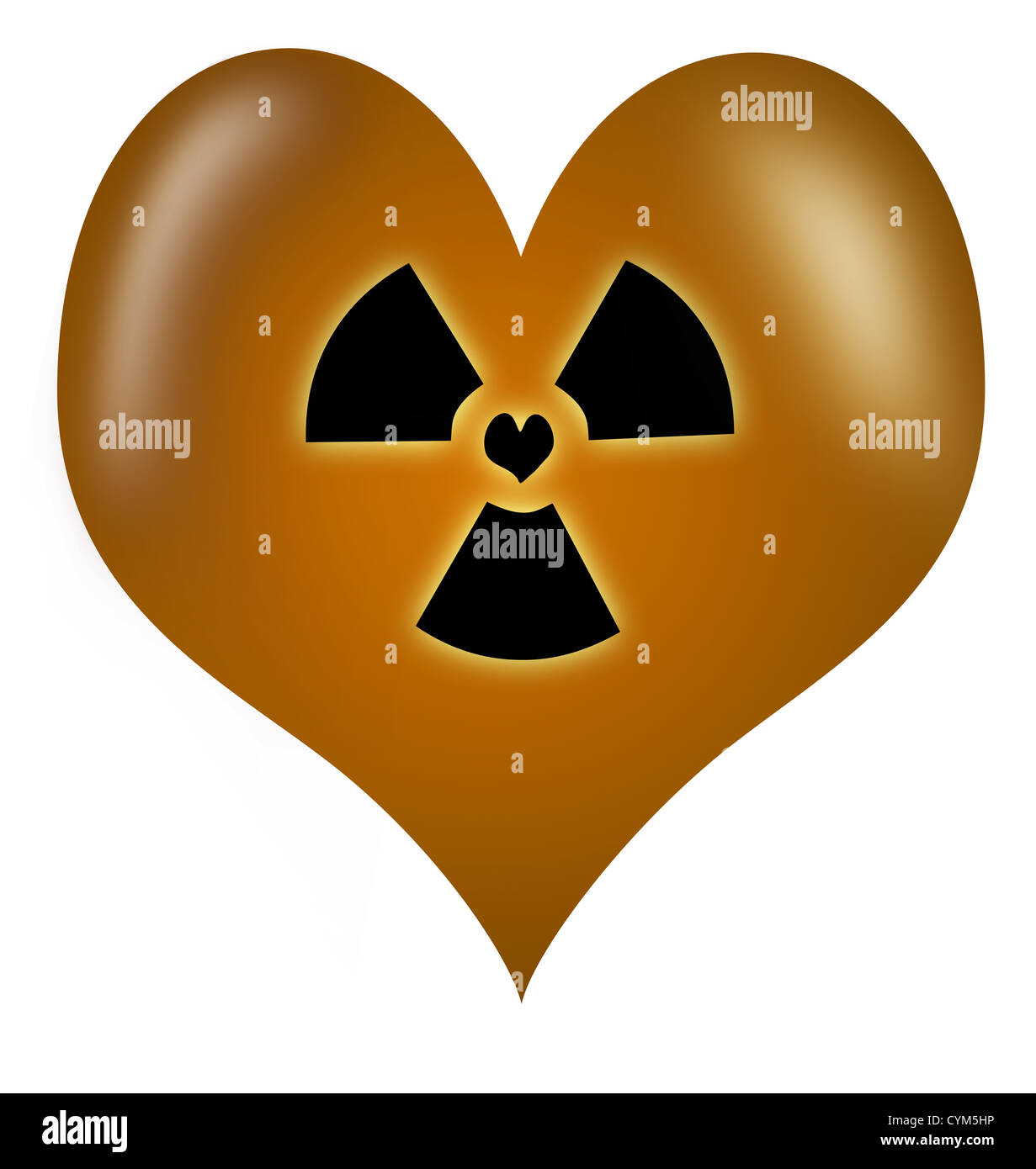 Toxic Love heart made as a vector Stock Photo