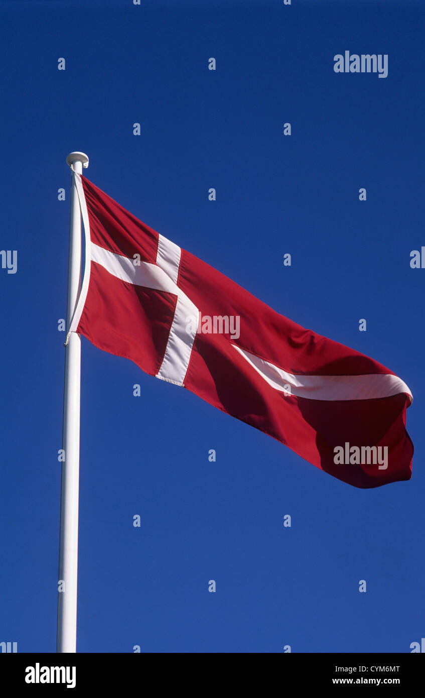 National flag of Denmark Stock Photo Alamy