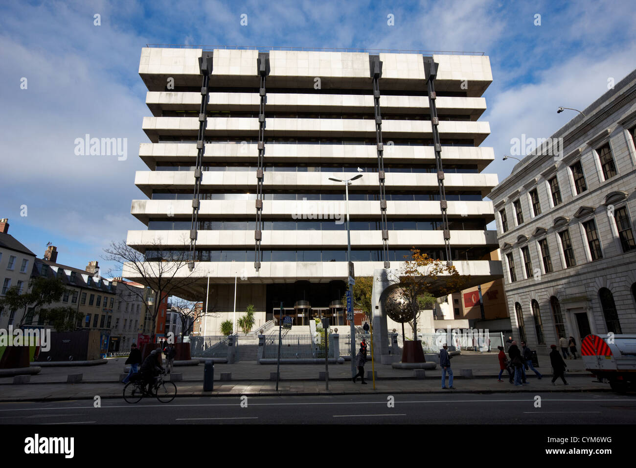 the old headquarters of the central bank of ireland dame street dublin republic of ireland Stock Photo