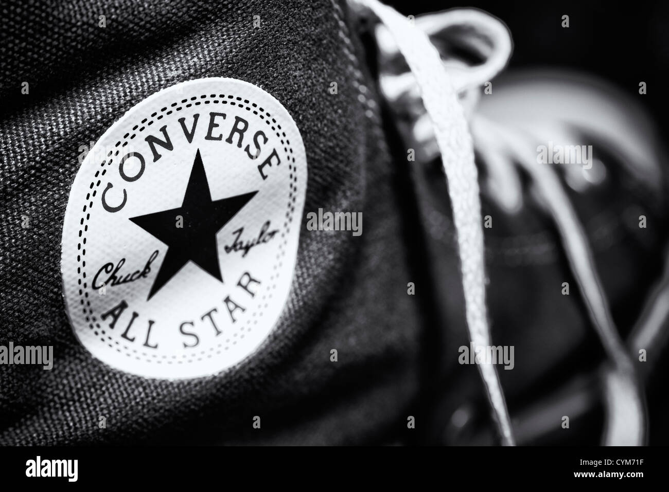 Converse  All Star Shoe detail converse all stars converse allstar Stock Photo