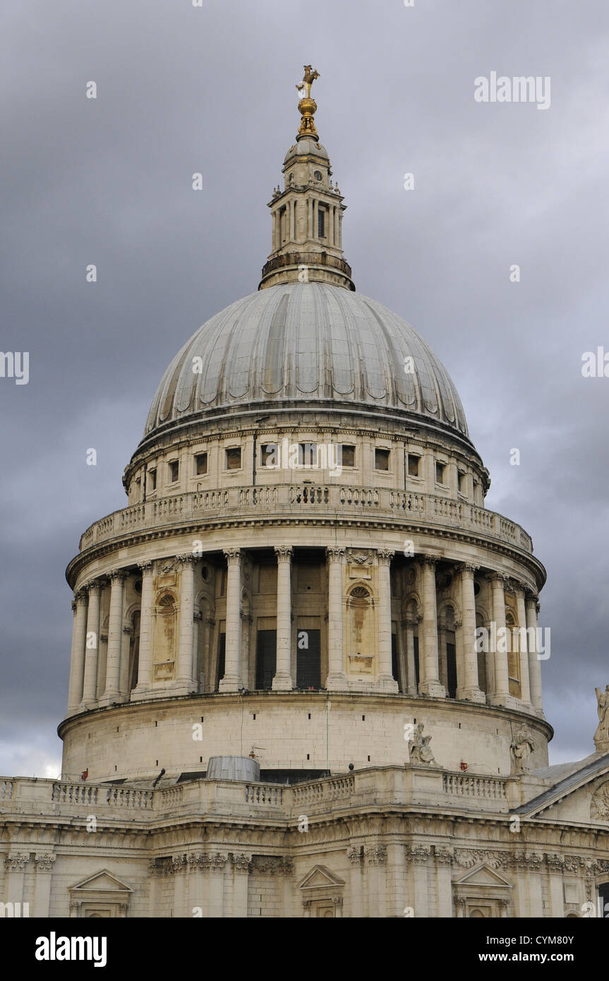 St Paul's Cathedral Dome,Ludgate Hill,City of London.UK Stock Photo