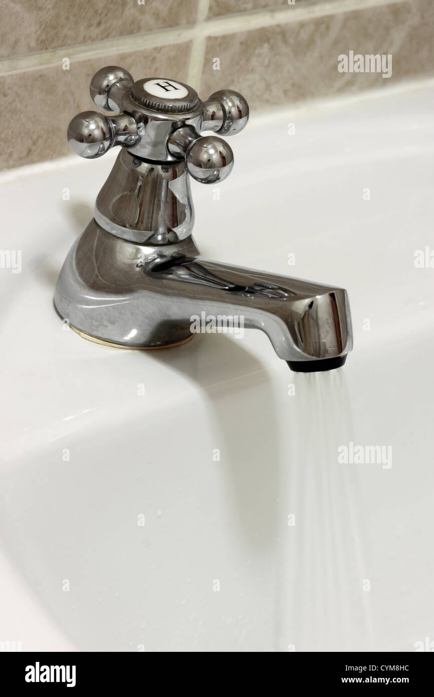 Hot Tap Running Stock Photo Alamy