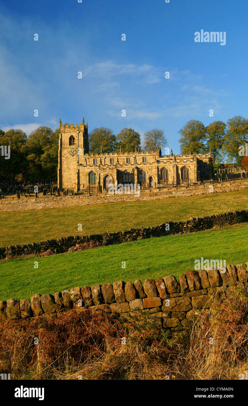 UK,South Yorkshire,Peak District,High Bradfield,Church of St Nicholas Stock Photo