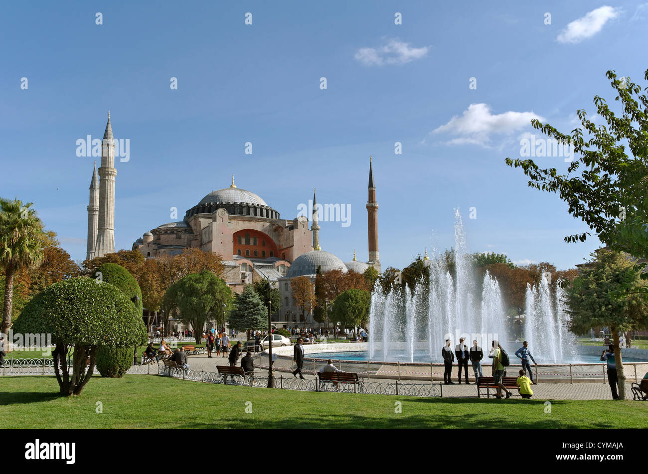 Hagia Sophia Museum, Sultanahmet Square, Fatih, Istanbul Stock Photo ...