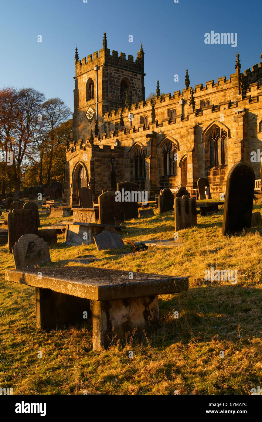 UK,South Yorkshire,Peak District,High Bradfield,Church of St Nicholas Stock Photo