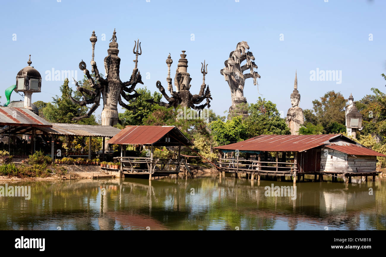 Sala Kaew Ku Sculpture park, Thailand Stock Photo