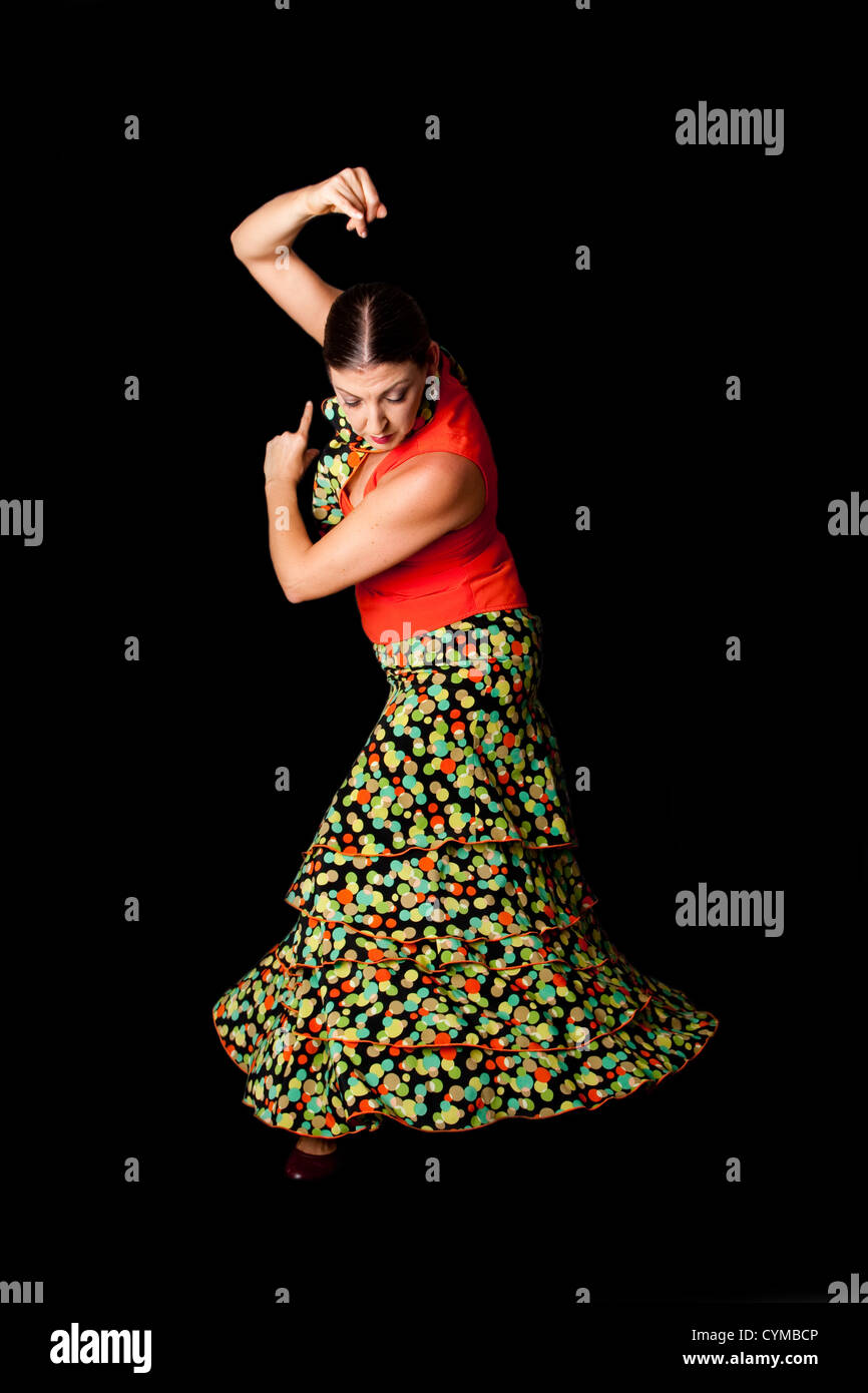 Spanish Flamenco dancer Stock Photo