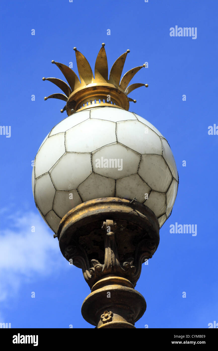 Lighting, public lighting near the National Theater in Prague, Czech Republic. Stock Photo