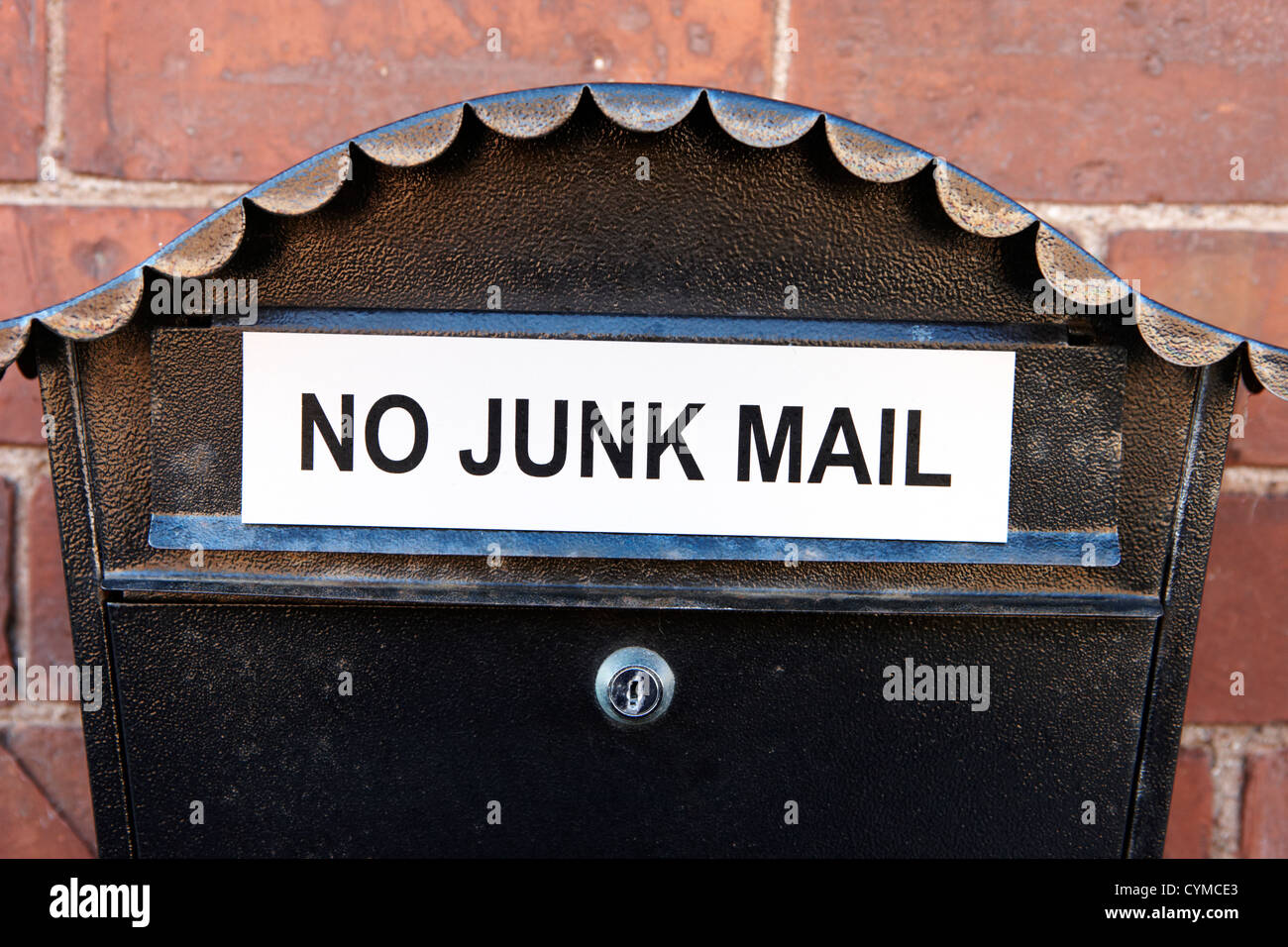 no junk mail on post box dublin republic of ireland Stock Photo Alamy