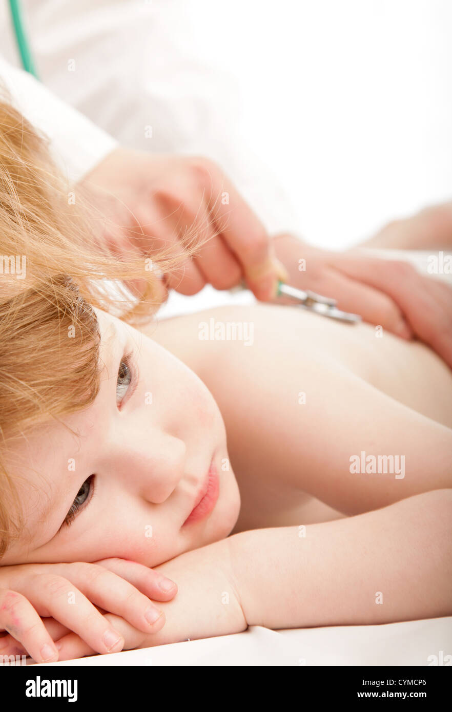 Cute child and a doctor Stock Photo
