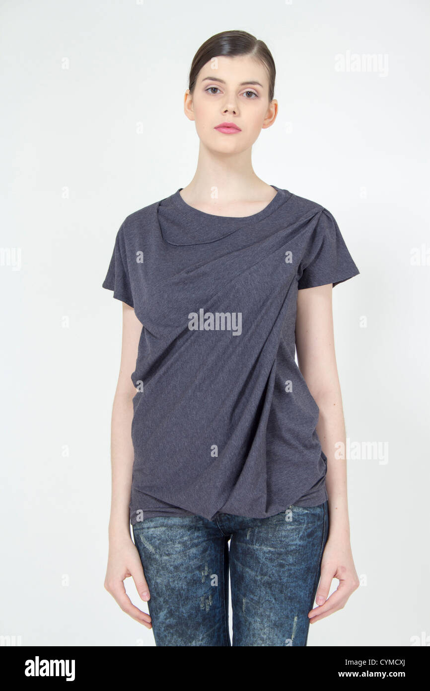 Half length fashion model portrait Stock Photo - Alamy