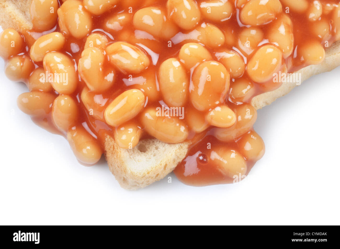 Baked Beans on Toast - John Gollop Stock Photo