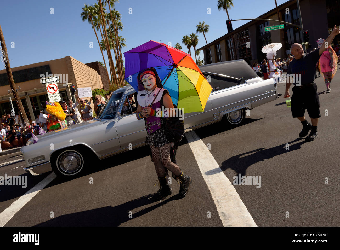 gay pride palm springs california Stock Photo