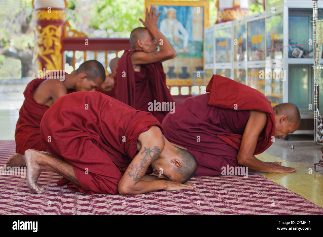 Buddhist monk tattoo hires stock photography and images Alamy