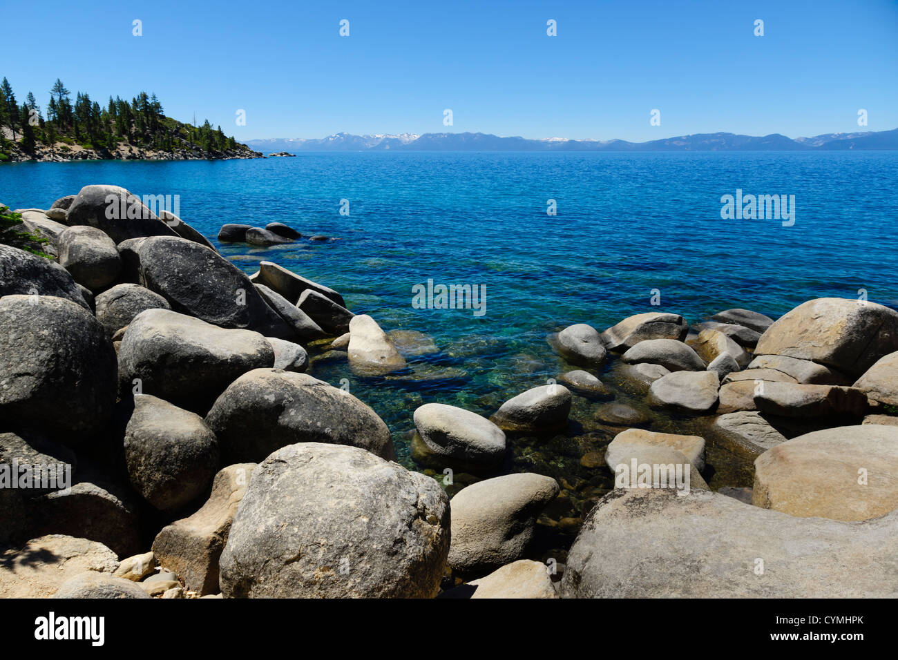 Lake Tahoe - Crystal Bay, Nevada, from near Sand Harbor Stock Photo - Alamy