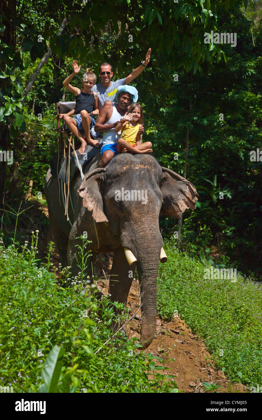 Family elephant ride hi-res stock photography and images - Alamy, image size:866x1390