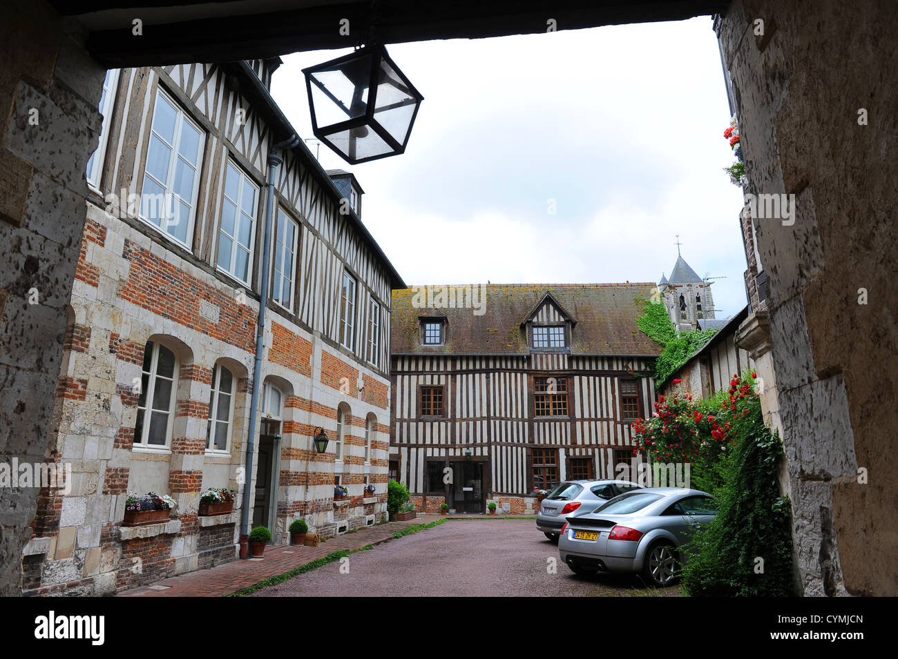 Pont-Audemer in the Haute-Normandie region in northern France Stock Photo