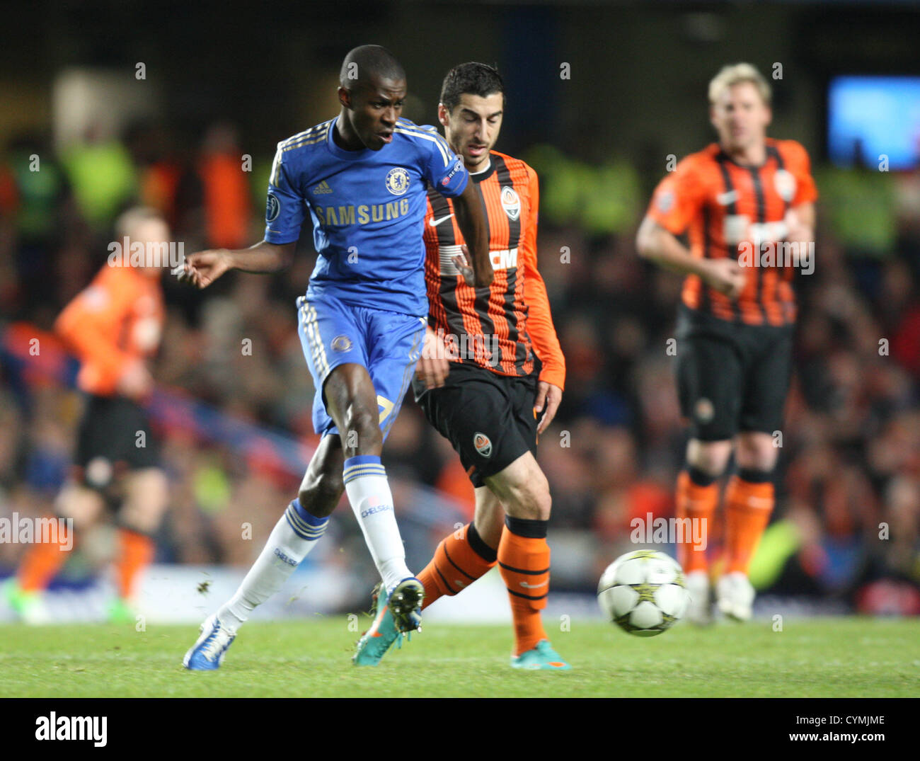 07.11.2012. London, England, UK. Ramires of Chelsea in action during the UEFA Champions League Group E game between Chelsea and Shakhtar Donetsk from Stamford Bridge. Stock Photo