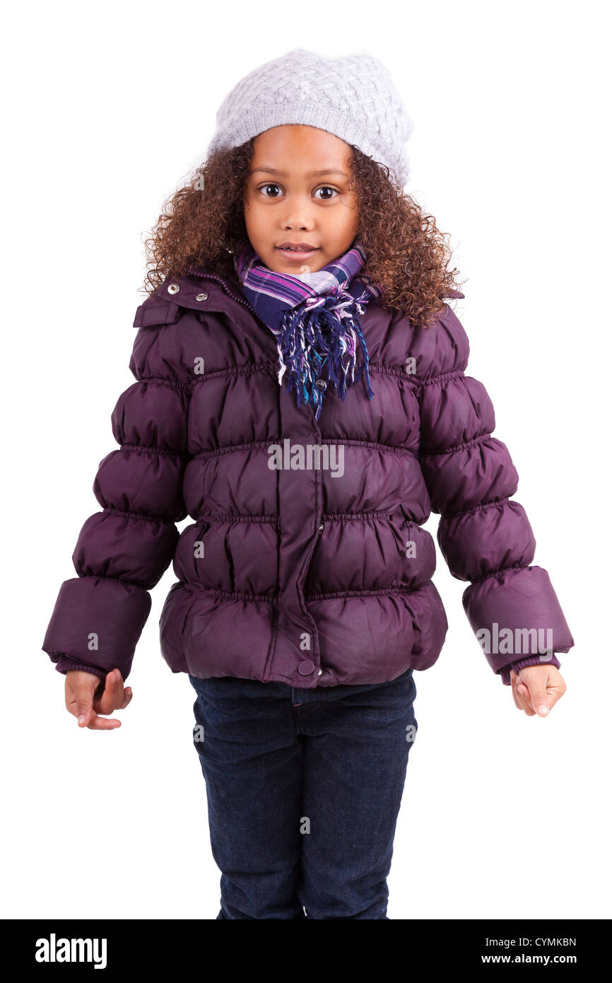 girl wearing winter clothes