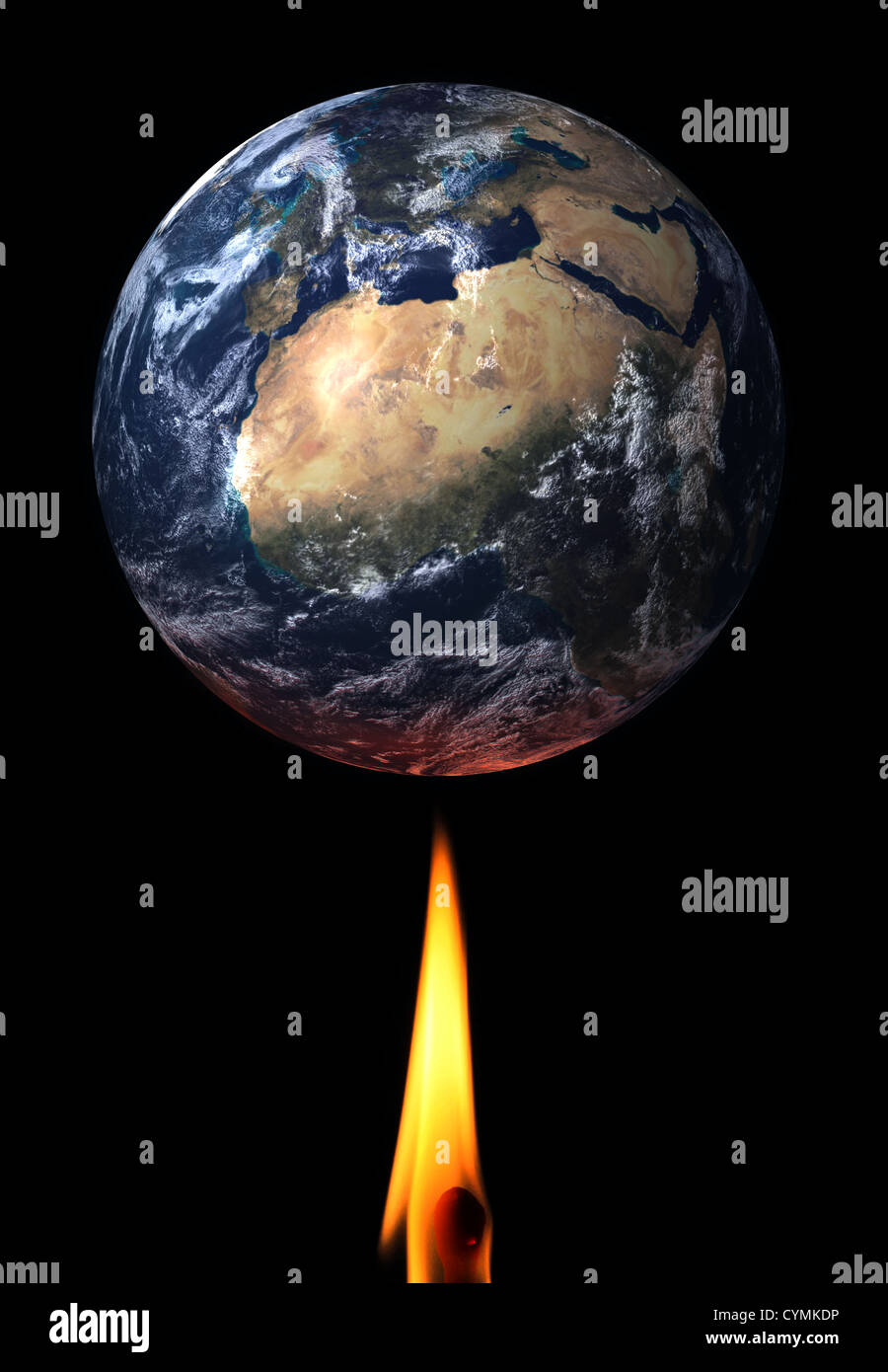 Global Warming Illustration Stock Photo