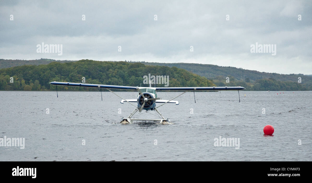 De Havilland Canada Beaver Seaplane at Lough Erne. Northern Ireland, UK Stock Photo