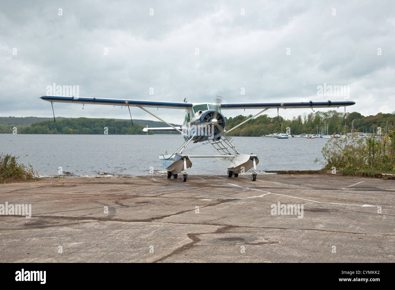 De Havilland Canada Beaver Seaplane at Lough Erne. Northern Ireland, UK Stock Photo