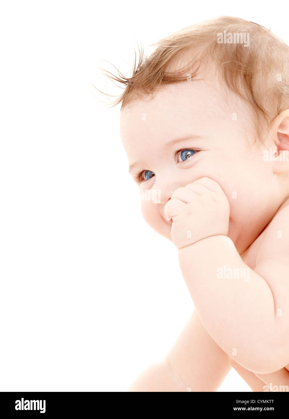 bright portrait of adorable baby over white Stock Photo - Alamy