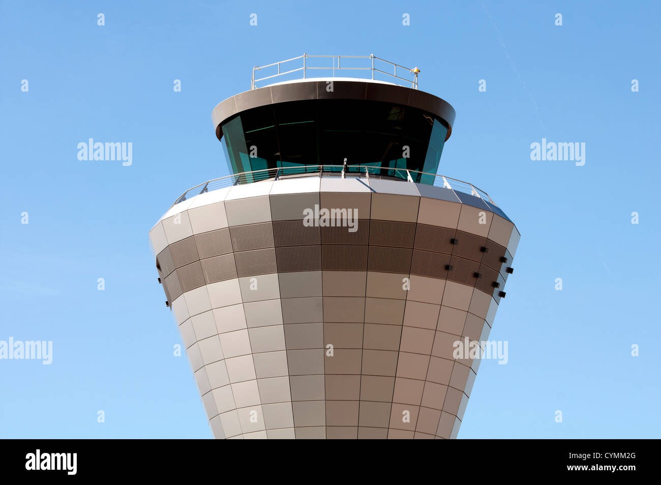 New control tower, Birmingham Airport, UK Stock Photo