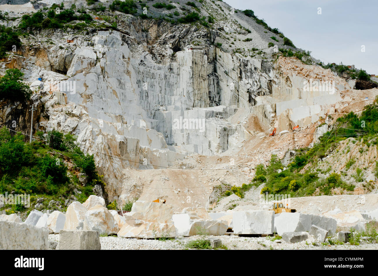 Mining Carrara marble, in Carrara Italy Stock Photo Alamy