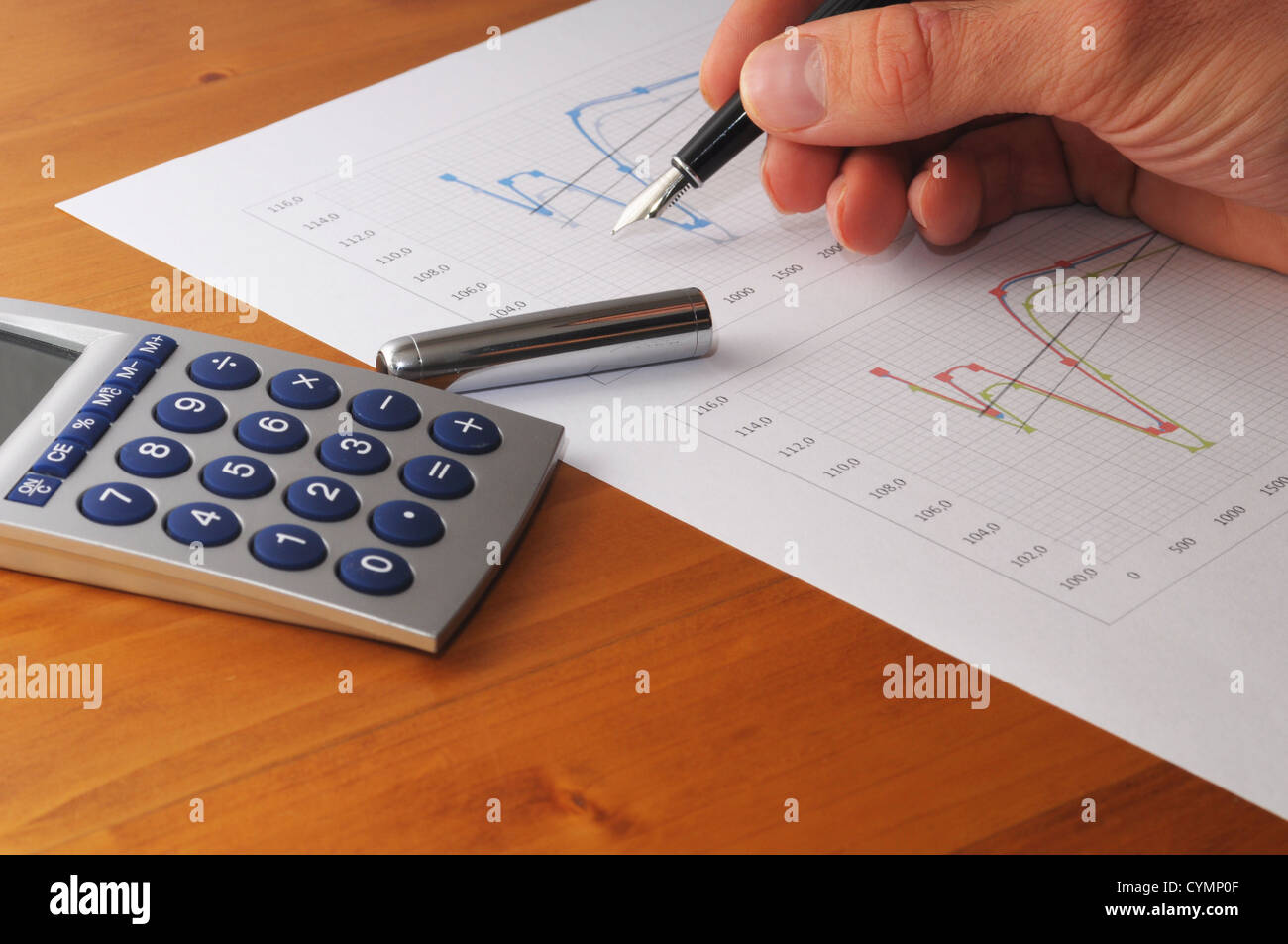 paper work on office with business information Stock Photo
