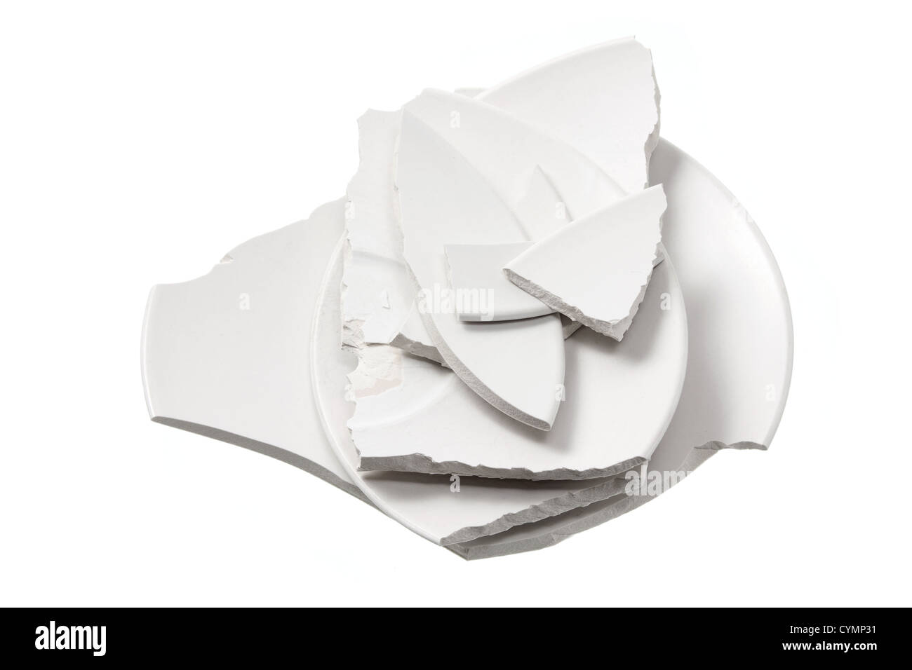 Smashed plate Cut Out Stock Images & Pictures Alamy