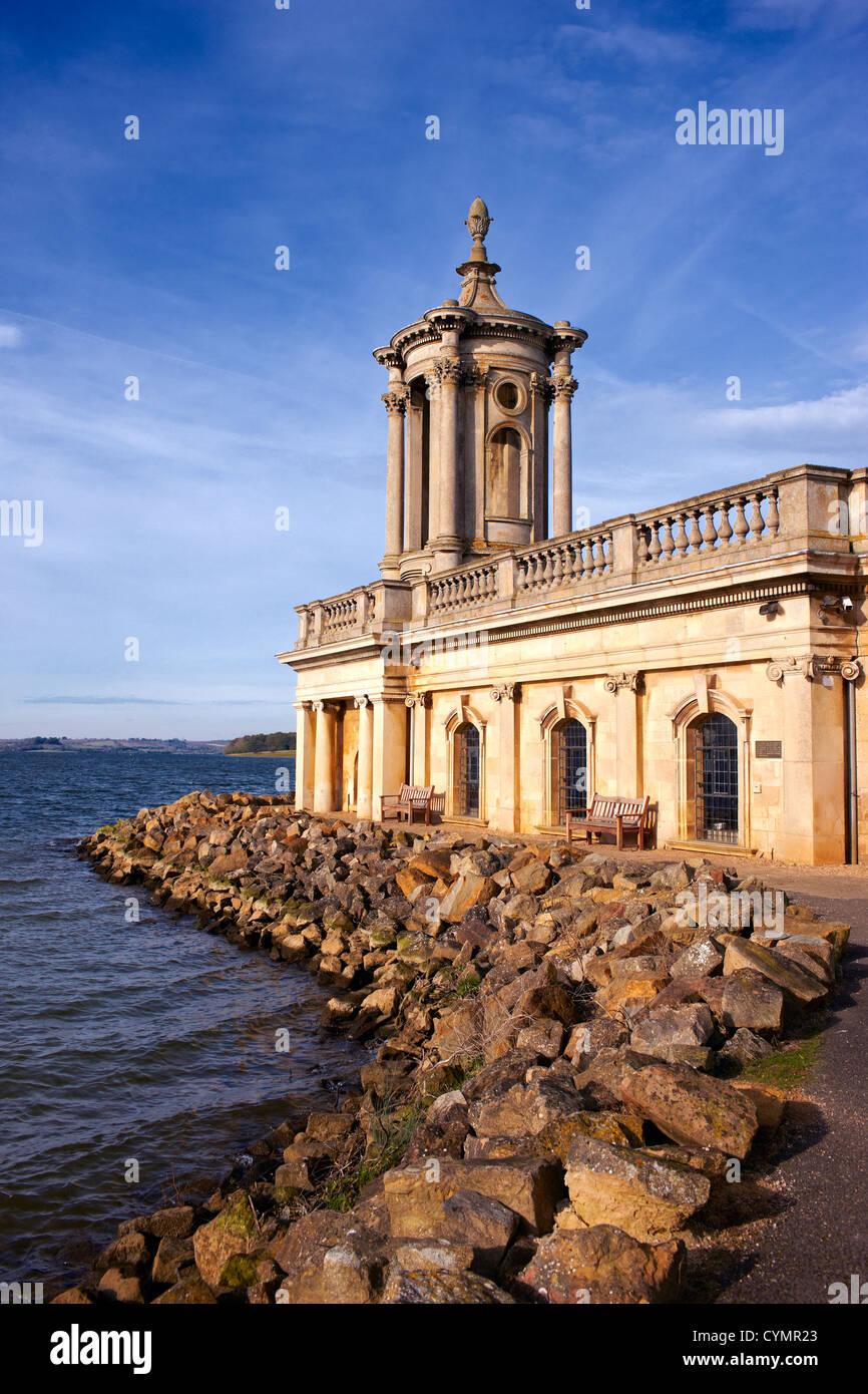 Normanton Church, Rutland UK. Saved from flooding when Rutland Water was formed in the 1970's Stock Photo