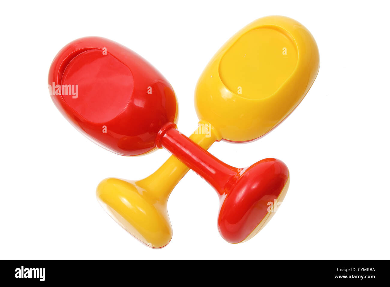 Plastic Toy Maracas Stock Photo - Alamy