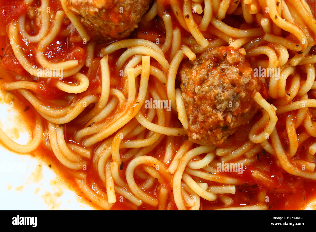 Spaghetti macro, overhead shot Stock Photo Alamy