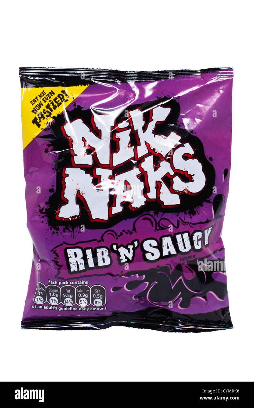 A packet of nik naks Cut Out Stock Images & Pictures - Alamy