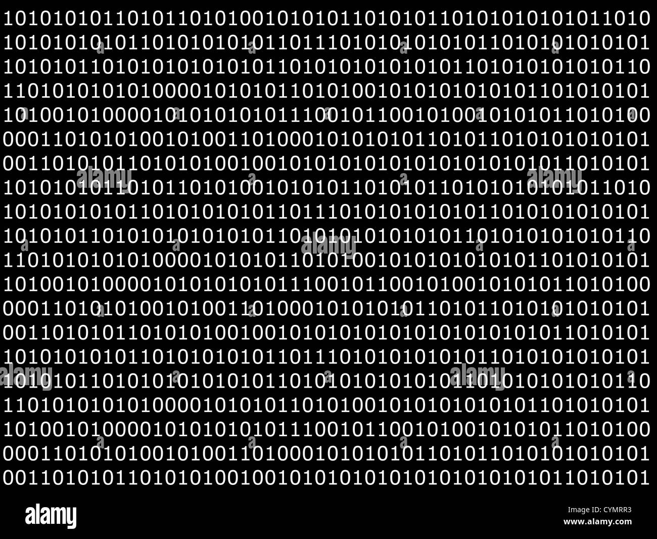 binary computer data background with 1 and 0 Stock Photo