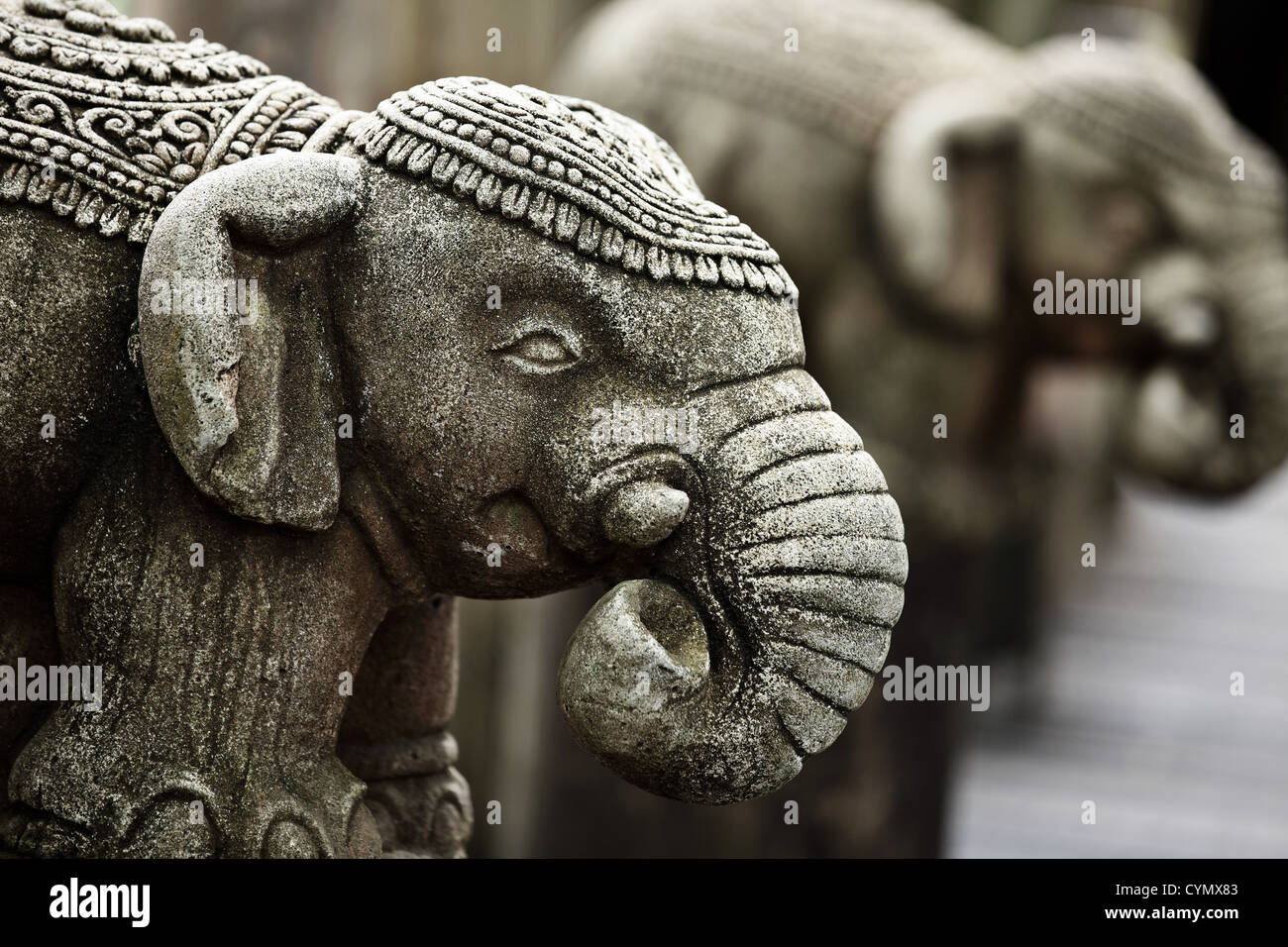stone elephant statue Stock Photo Alamy